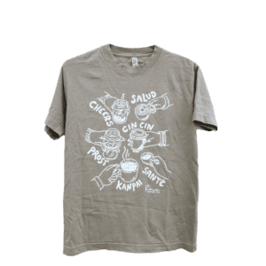 Faded Brown Cheers Tshirt