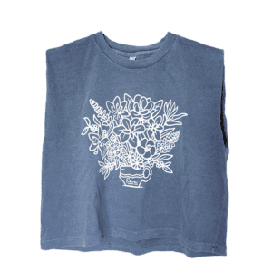 Faded Navy Floral Tank