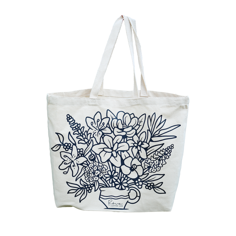 Oversized Floral Tote Bag
