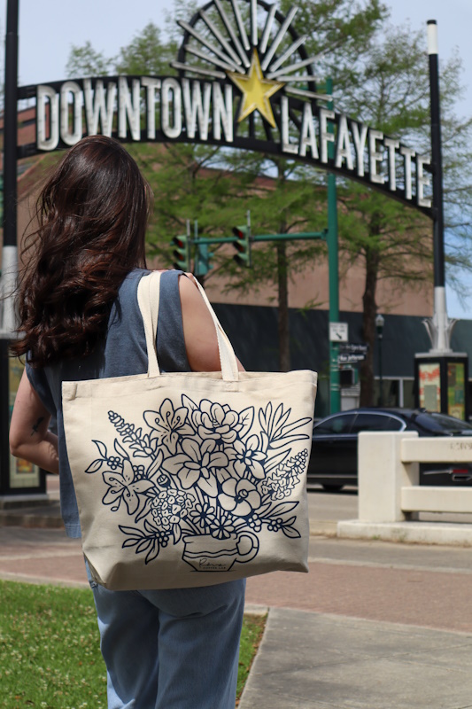 Oversized Floral Tote Bag - Image 2